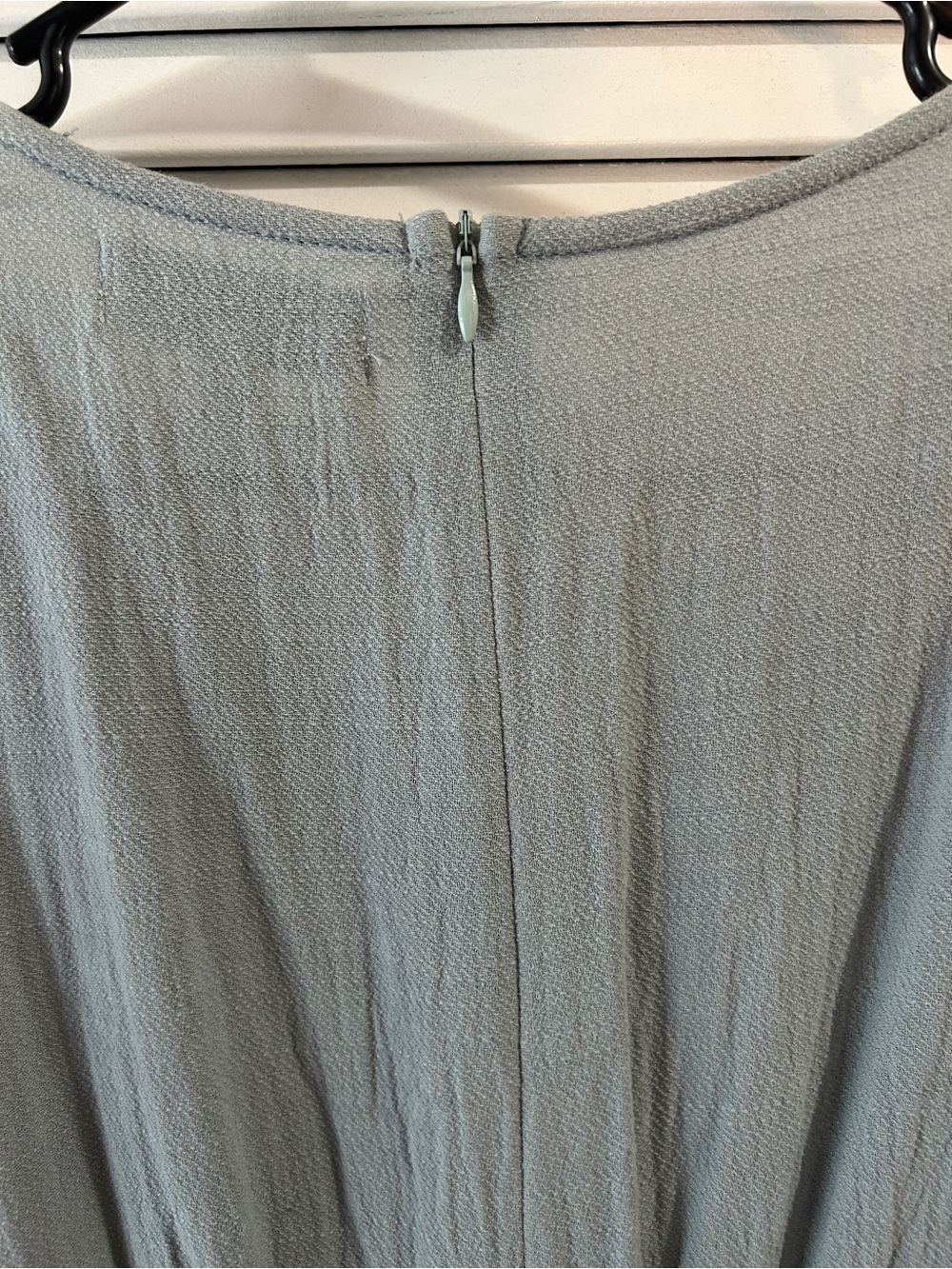 Sage Blue Button-Front Short Sleeve Dress - Picture 5 of 5